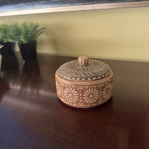 Decorative Brown Ceramic Box